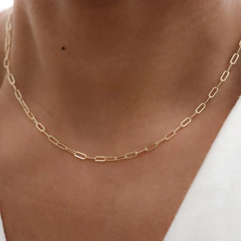 Necklace  Handmade14K Gold Delicate Chain        ID A112 - 1122