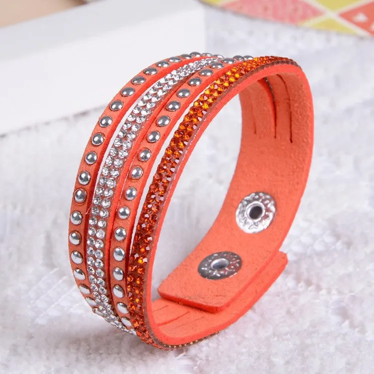 New Fashion Women Leather Bracelet Charm Bracelet