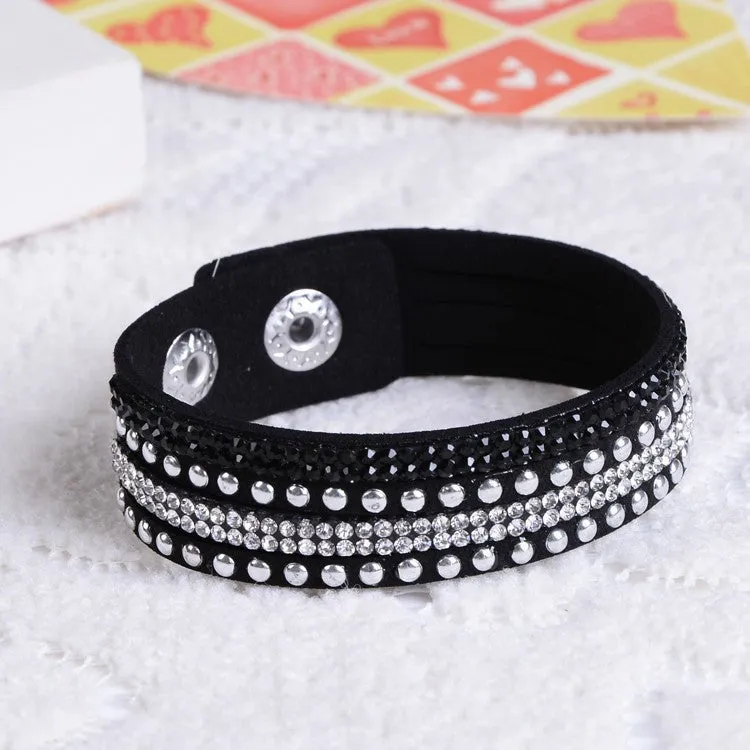 New Fashion Women Leather Bracelet Charm Bracelet