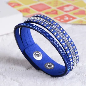 New Fashion Women Leather Bracelet Charm Bracelet