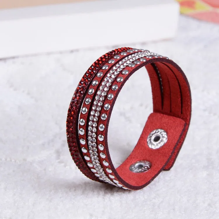 New Fashion Women Leather Bracelet Charm Bracelet