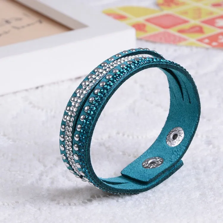 New Fashion Women Leather Bracelet Charm Bracelet