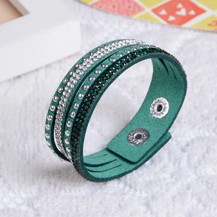 New Fashion Women Leather Bracelet Charm Bracelet