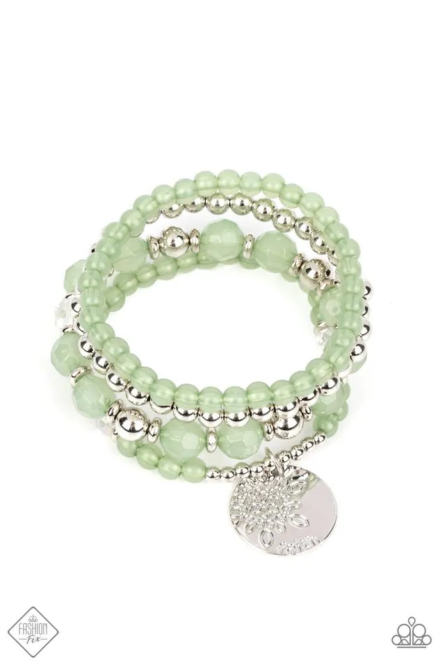 Paparazzi Bracelet ~ Surfer Style - Green