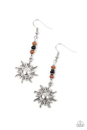 Paparazzi Earring ~ Sunshiny Days - Black