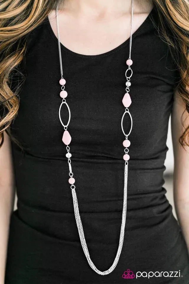 Paparazzi Necklace ~ Dreamy Daydreams - Pink