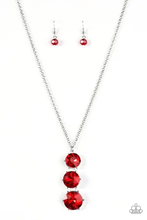 Paparazzi Necklace ~ I Solemnly Swear To Sparkle - Red