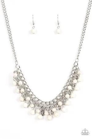 Paparazzi Necklace ~ Poshly Paleo - White