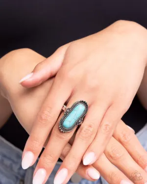 Paparazzi Ring ~ Desert Island - Blue