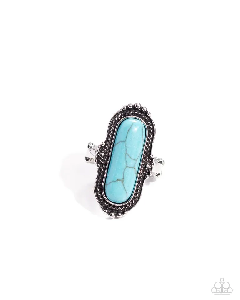 Paparazzi Ring ~ Desert Island - Blue