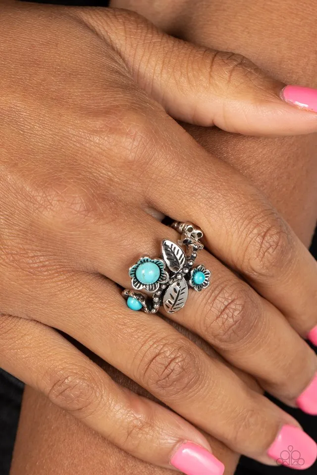 Paparazzi Ring ~ Wonderland Wildflower - Blue