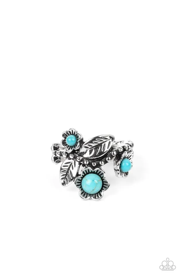 Paparazzi Ring ~ Wonderland Wildflower - Blue