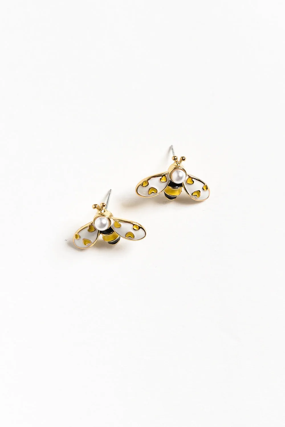 Pristina Gold Bee Stud Earrings