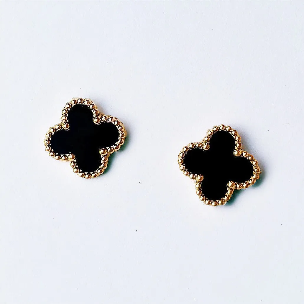 "Lucky Charm" Clover Studs