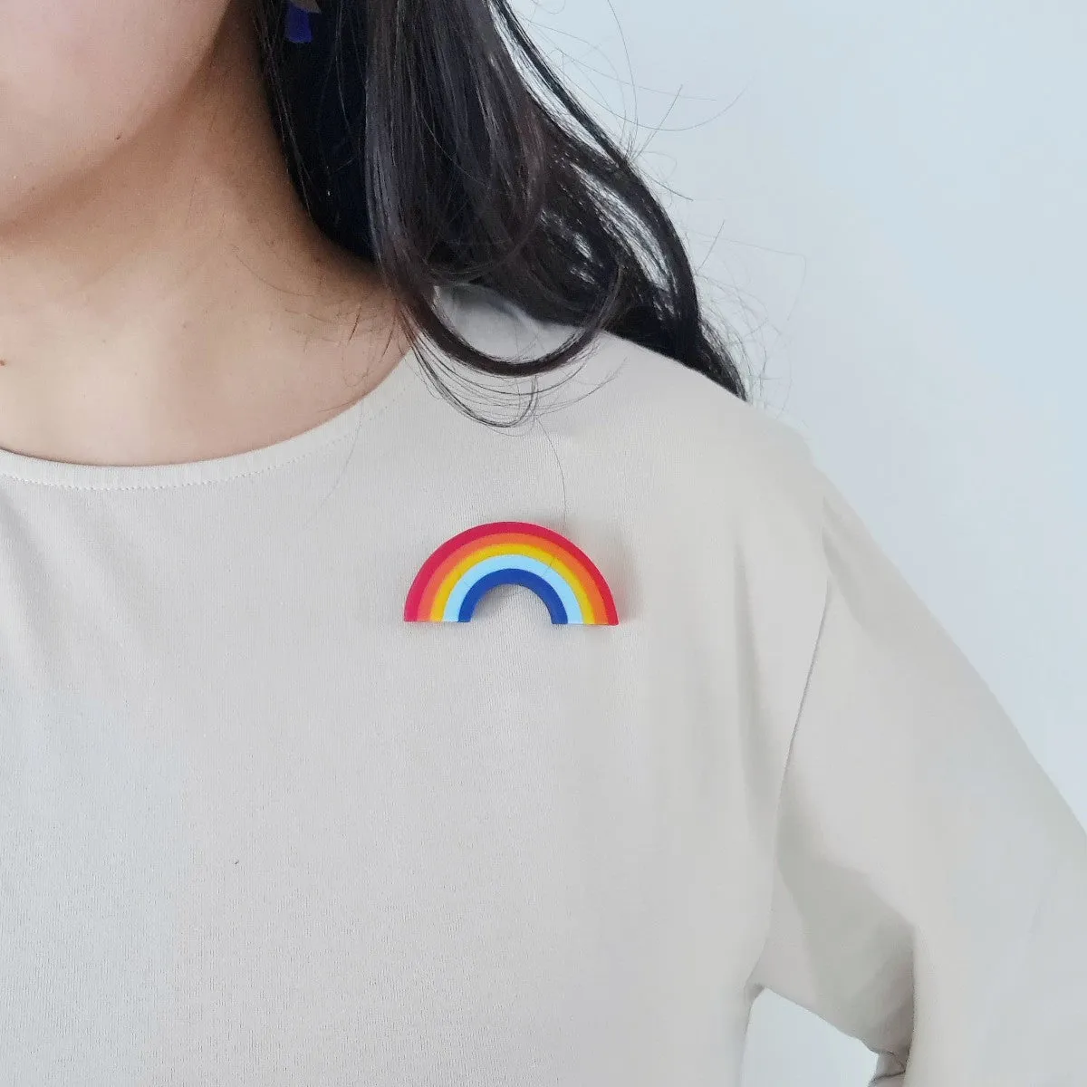 Rainbow Vibrant Brooch