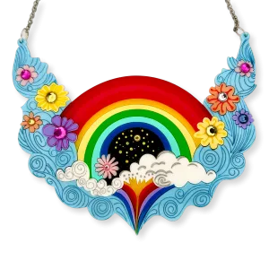 Rainbow waterfall 🌈 - necklace - Set of 2