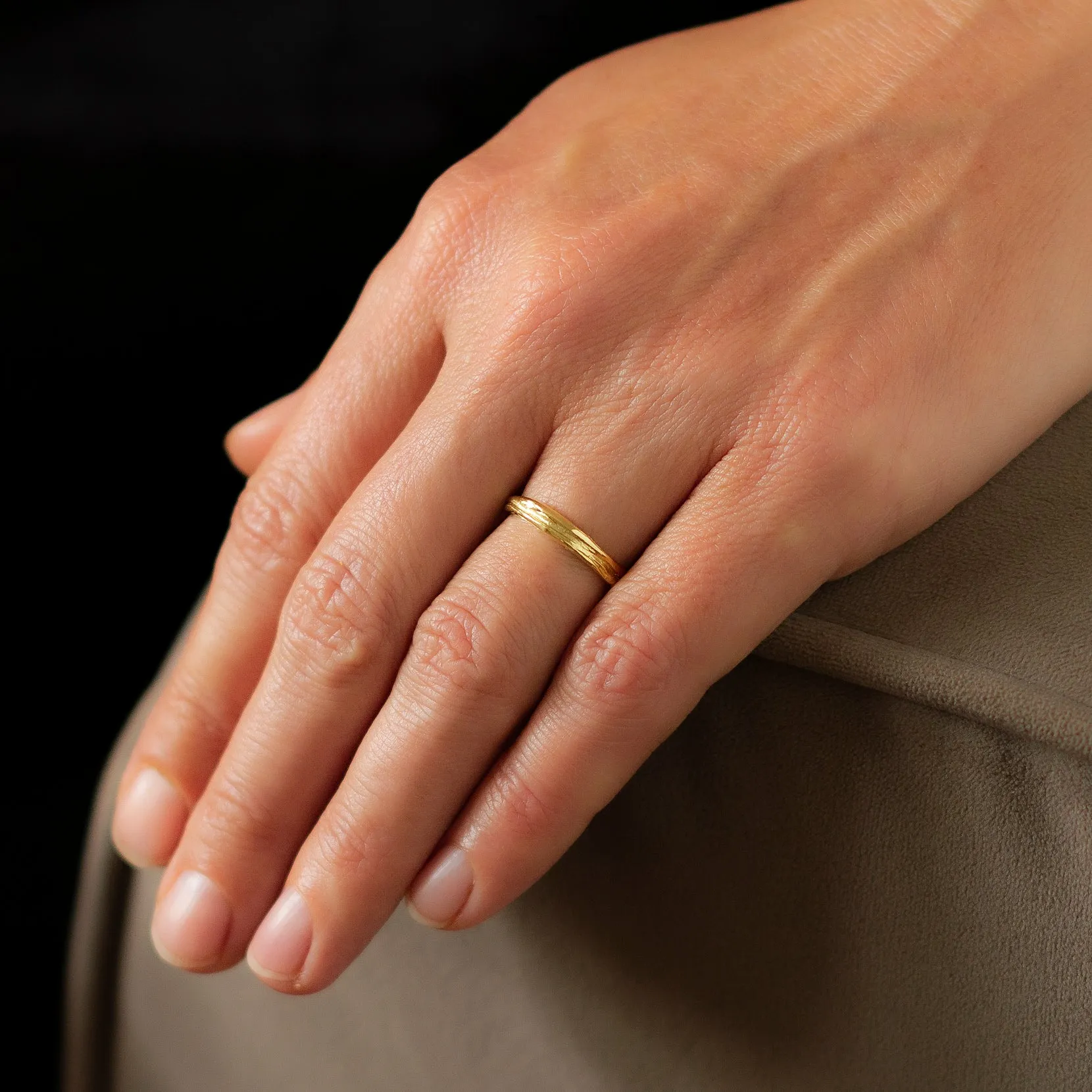 Ripple Fine Ring 18ct Gold