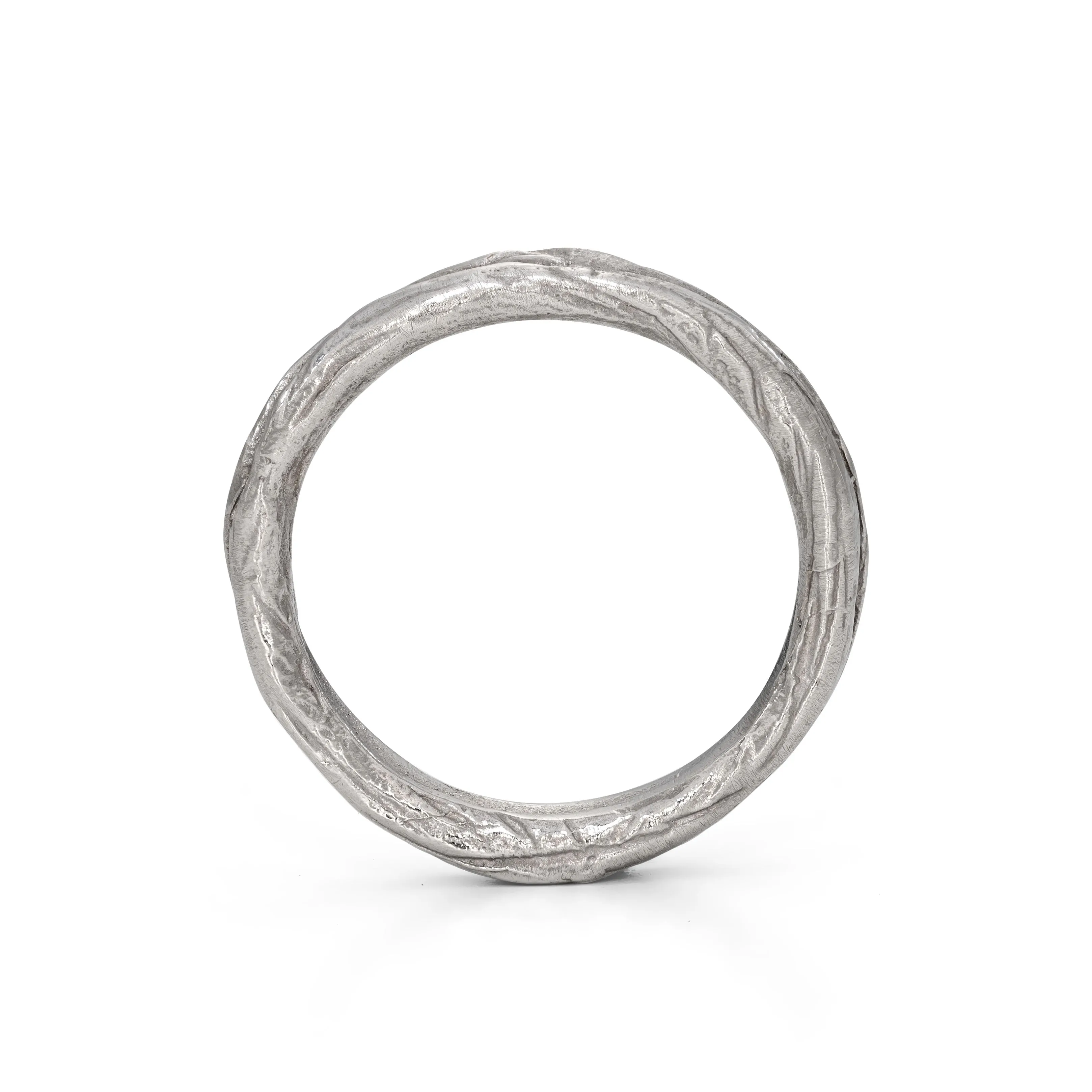 Ripple Fine Ring Platinum