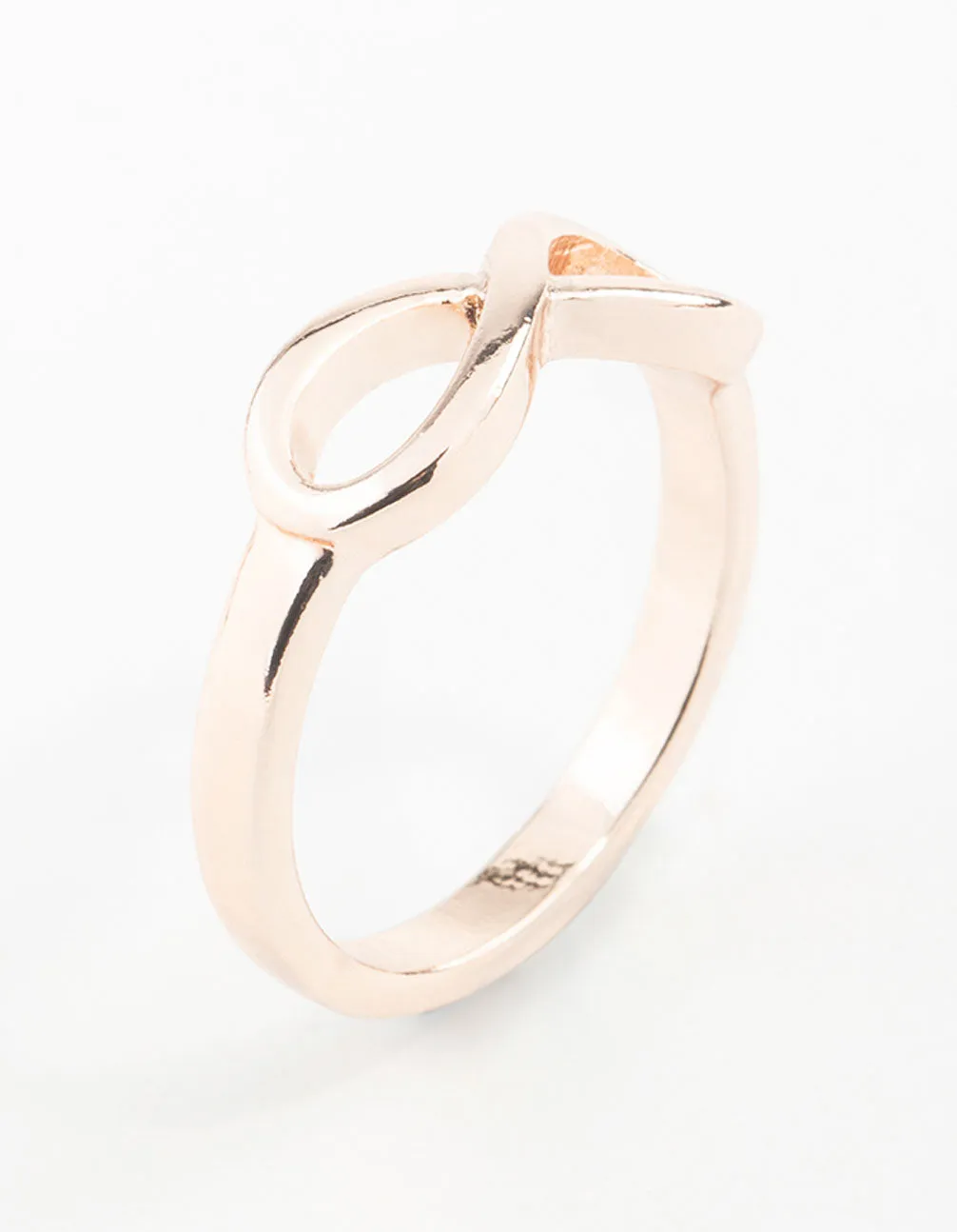 Rose Gold Infinity Band Ring