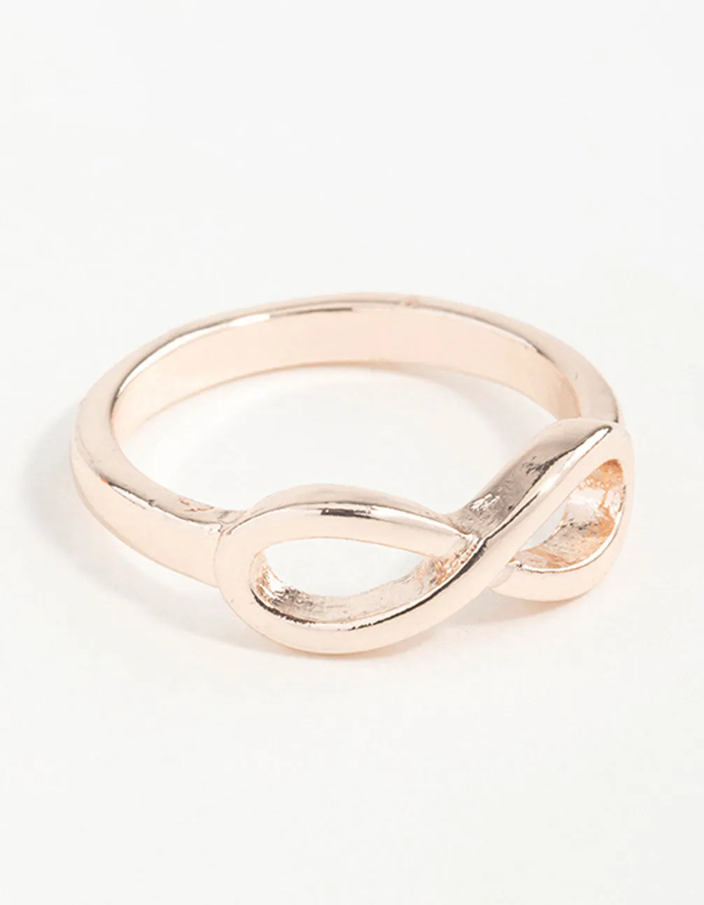 Rose Gold Infinity Band Ring