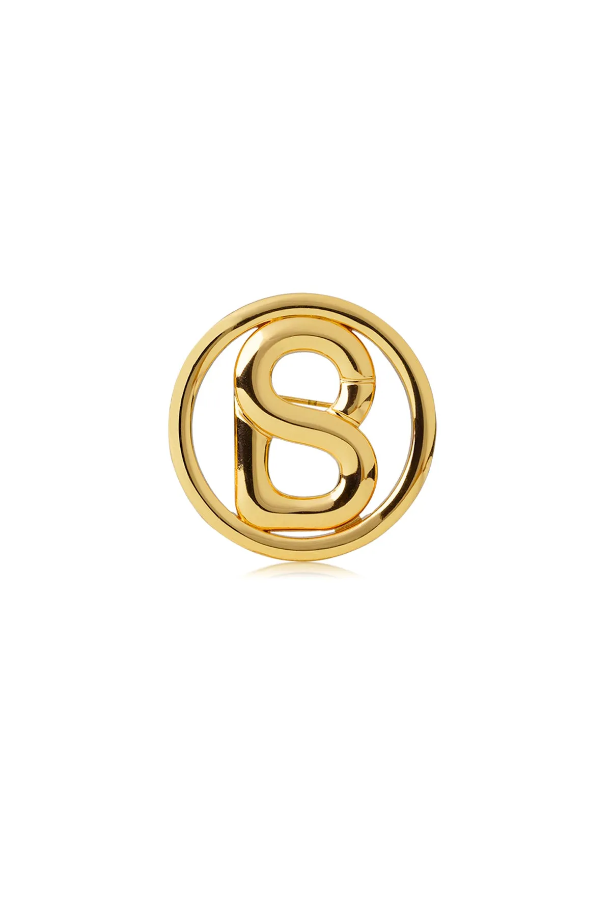 Round Signature Everyday Brooch - Gold