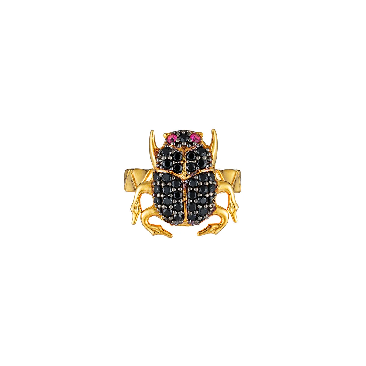 SCARAB PINKY RING