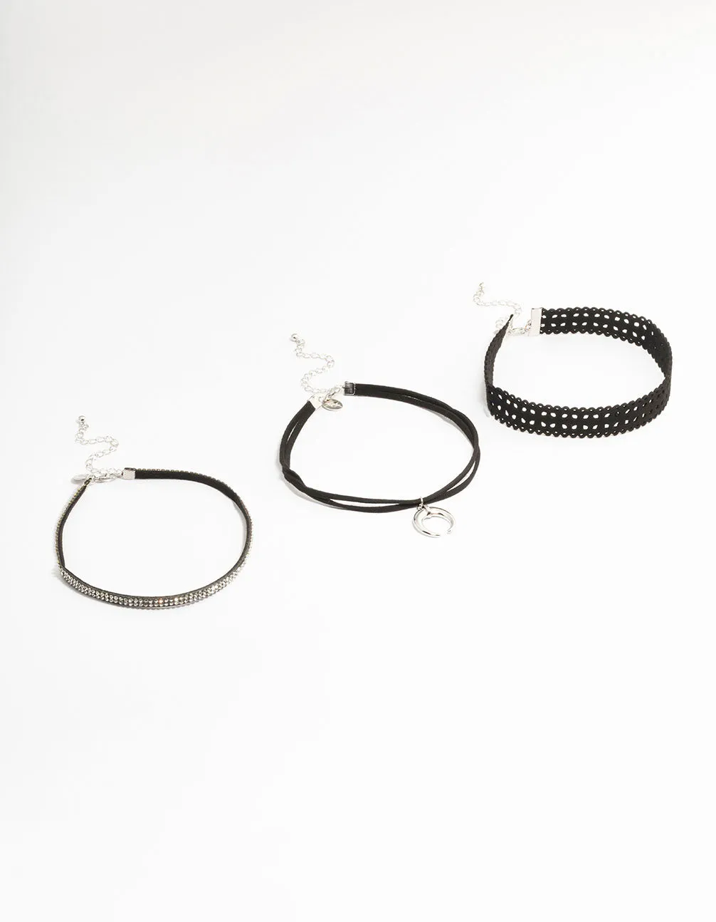 Silver Crescent Choker Pack