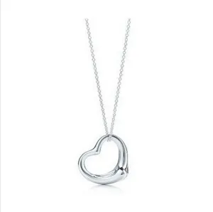 Silver Plated Peach Heart Pendant