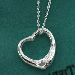 Silver Plated Peach Heart Pendant