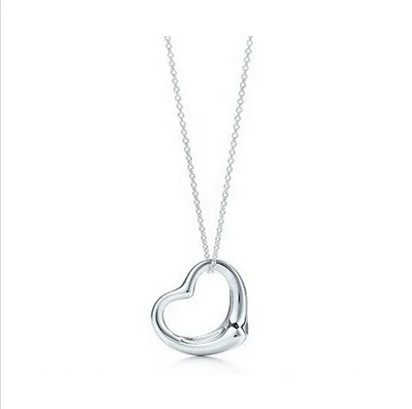 Silver Plated Peach Heart Pendant