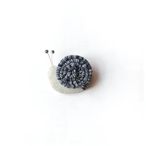 Snail Silver Brooch