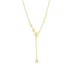 Starlet Diamond Drop Necklace