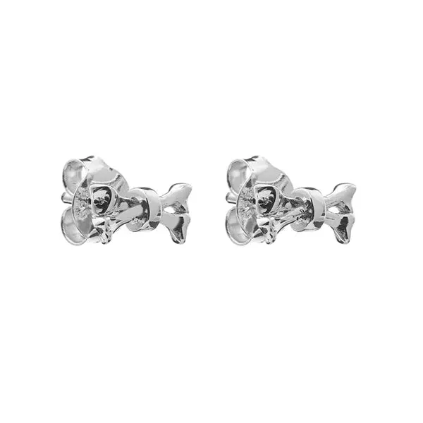 Stolen Girlfriends Club Sterling Silver Cross Bone Studs