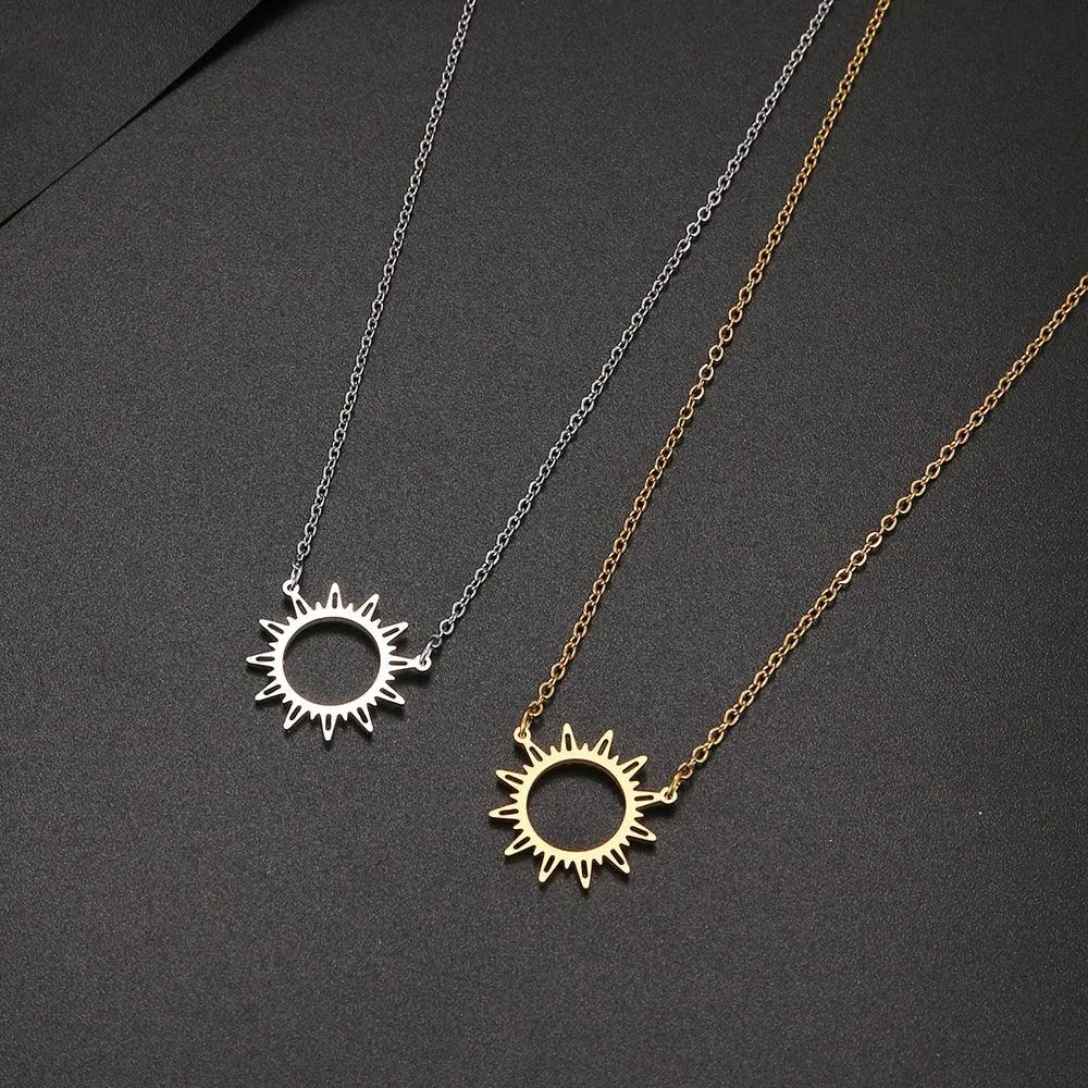 Sun Hollow Out Pendant