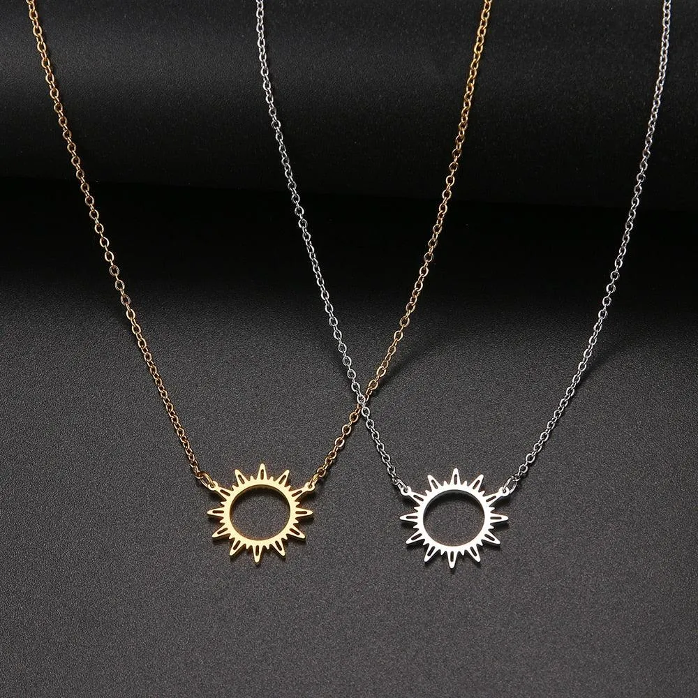 Sun Hollow Out Pendant