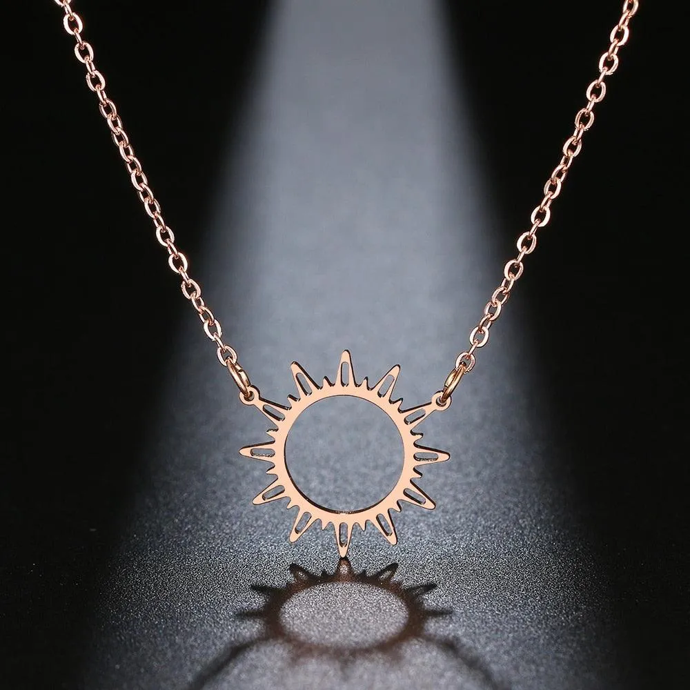 Sun Hollow Out Pendant