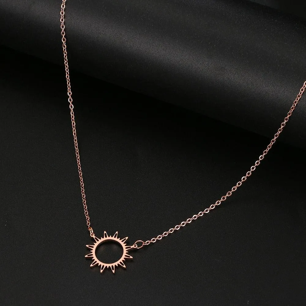 Sun Hollow Out Pendant