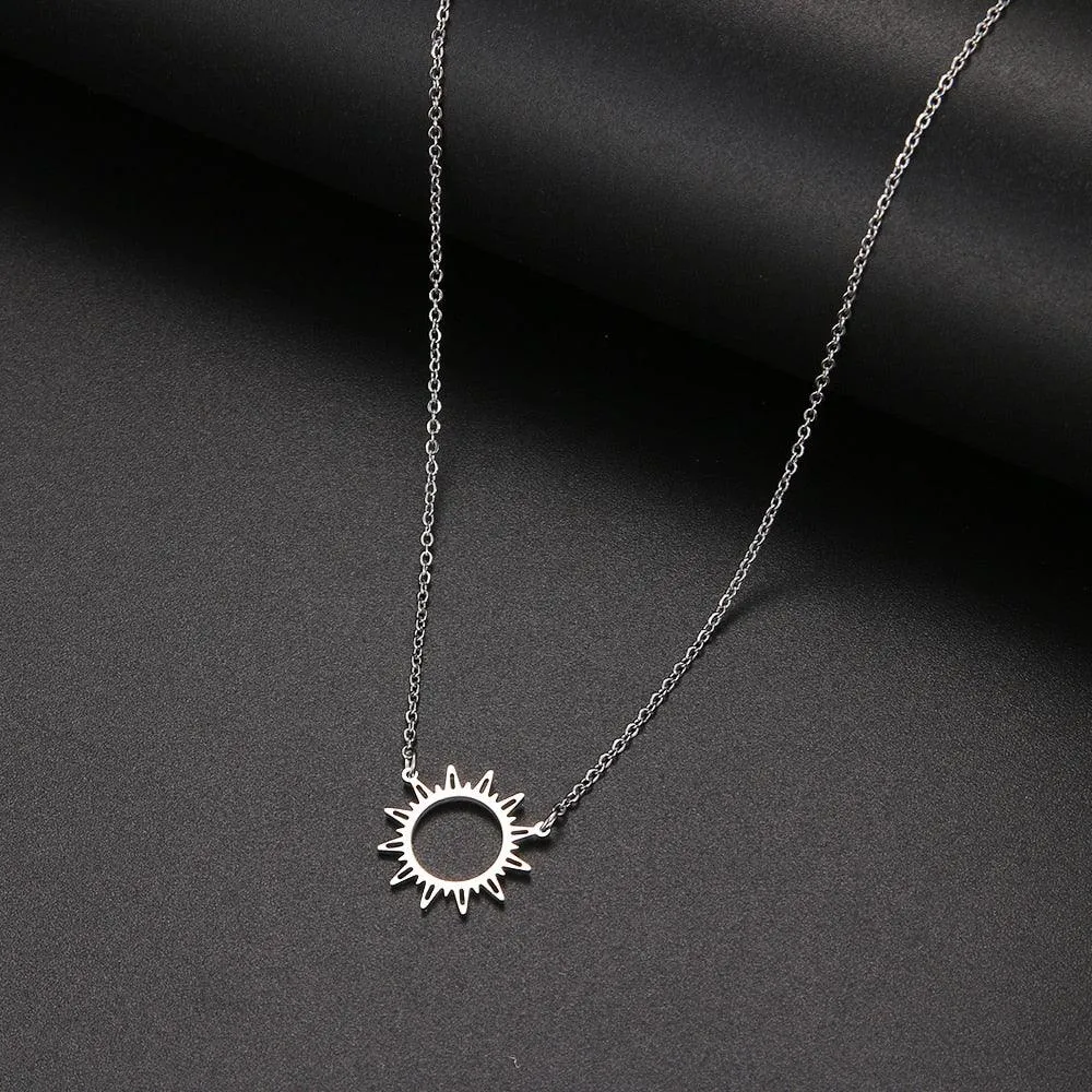 Sun Hollow Out Pendant