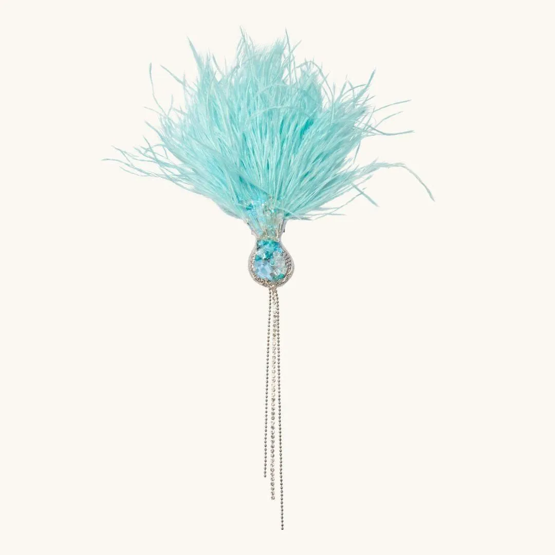 Thistle Brooch Blue