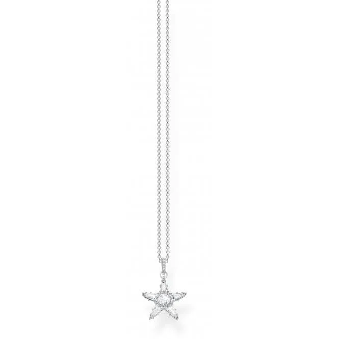 Thomas Sabo White Zirconia Magic Stars Necklace KE1899-051-14-L45v