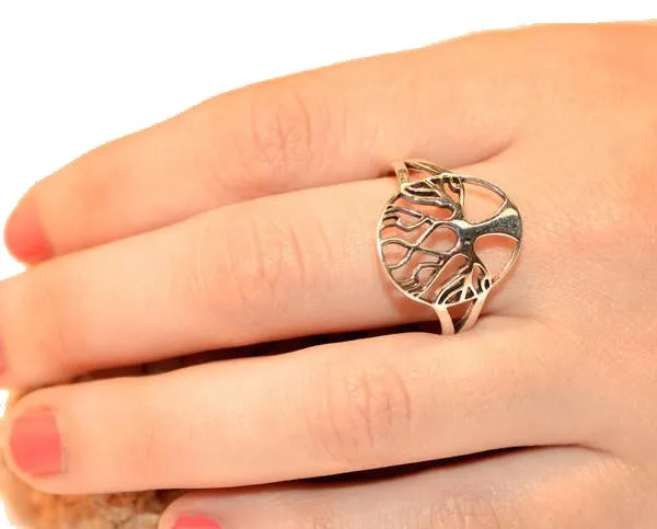 Tree of Life Ring - Sterling Silver