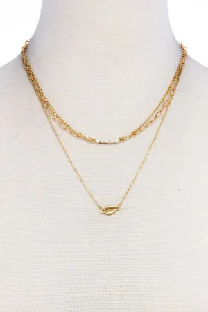 Trendy Fashion Triple Layer Necklace