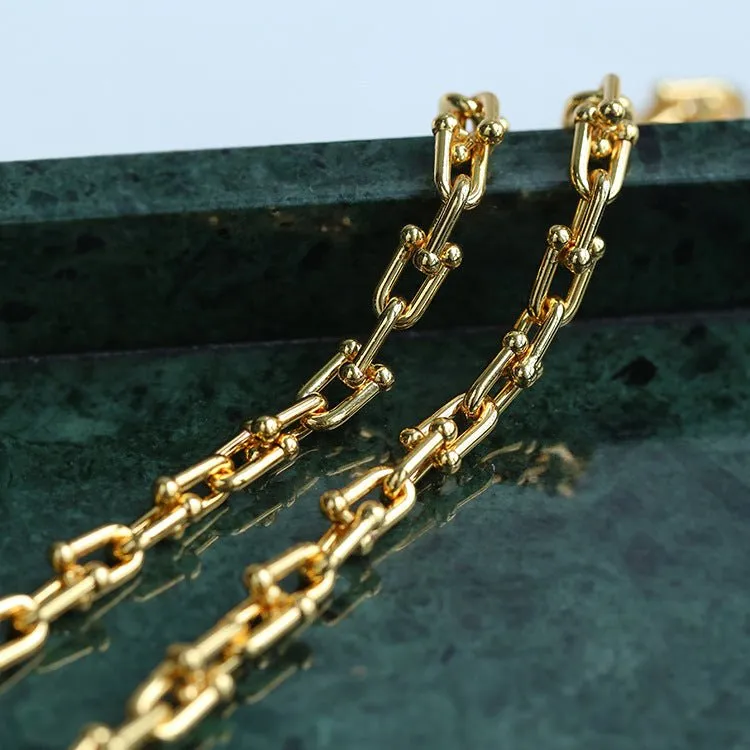 U-shaped Thick Chain Necklace