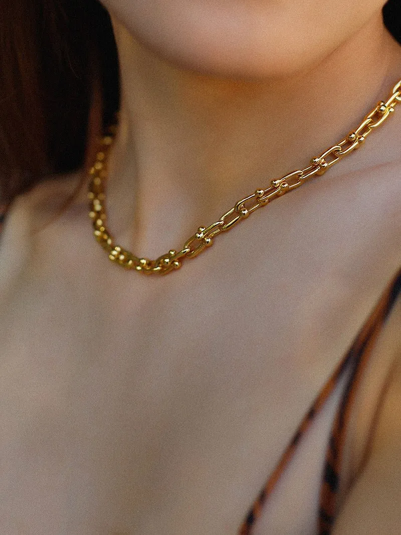 U-shaped Thick Chain Necklace