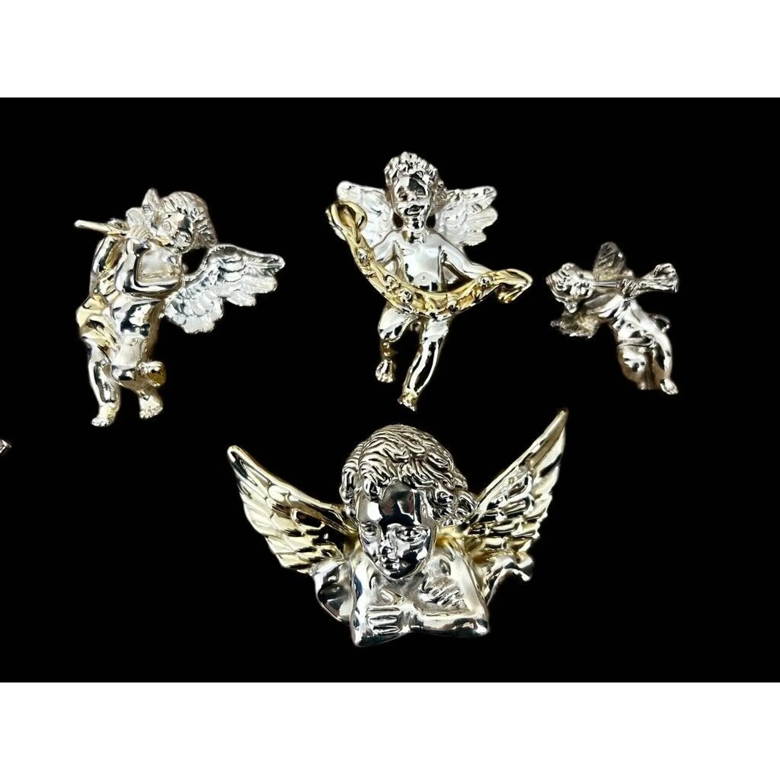 VTG Retro 55 PC Sterling SILVER 925 Signed 39 Brooch,Taxco, designer, Varsano, Cherubs 4.5 lbs